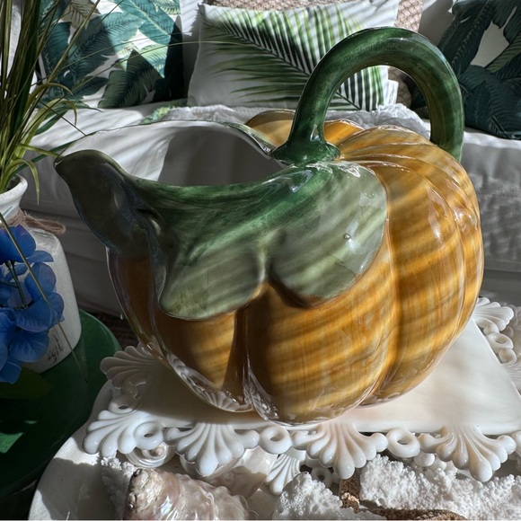 World Market Fall Thanksgiving Pumpkin Pitcher - Picture 5 of 7